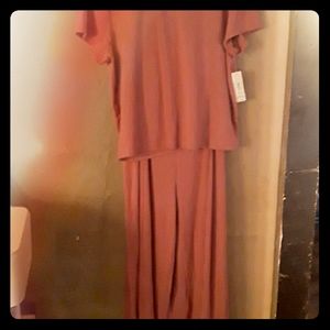 2 Piece Mock Neck & Pants Set